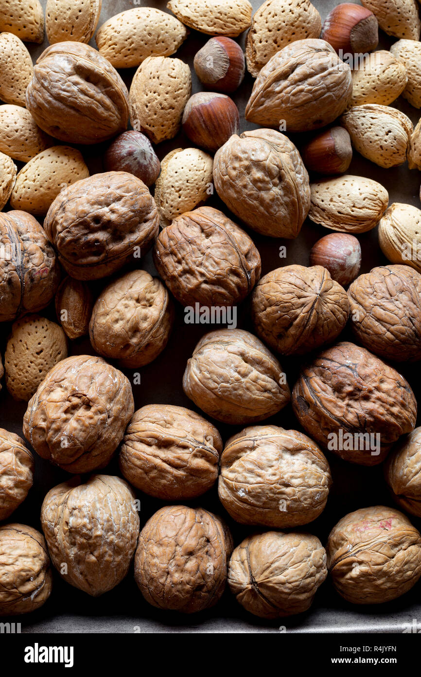 Whote dadi e il dado Vintage cracker. Foto Stock