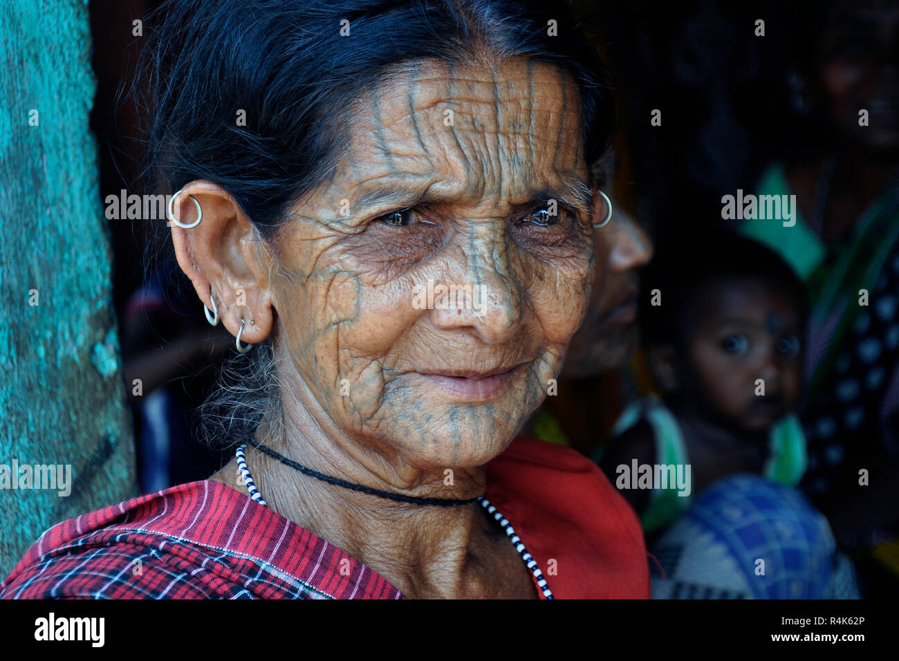 India Orissa, Pushangia village, Malia Khon tribù Foto Stock