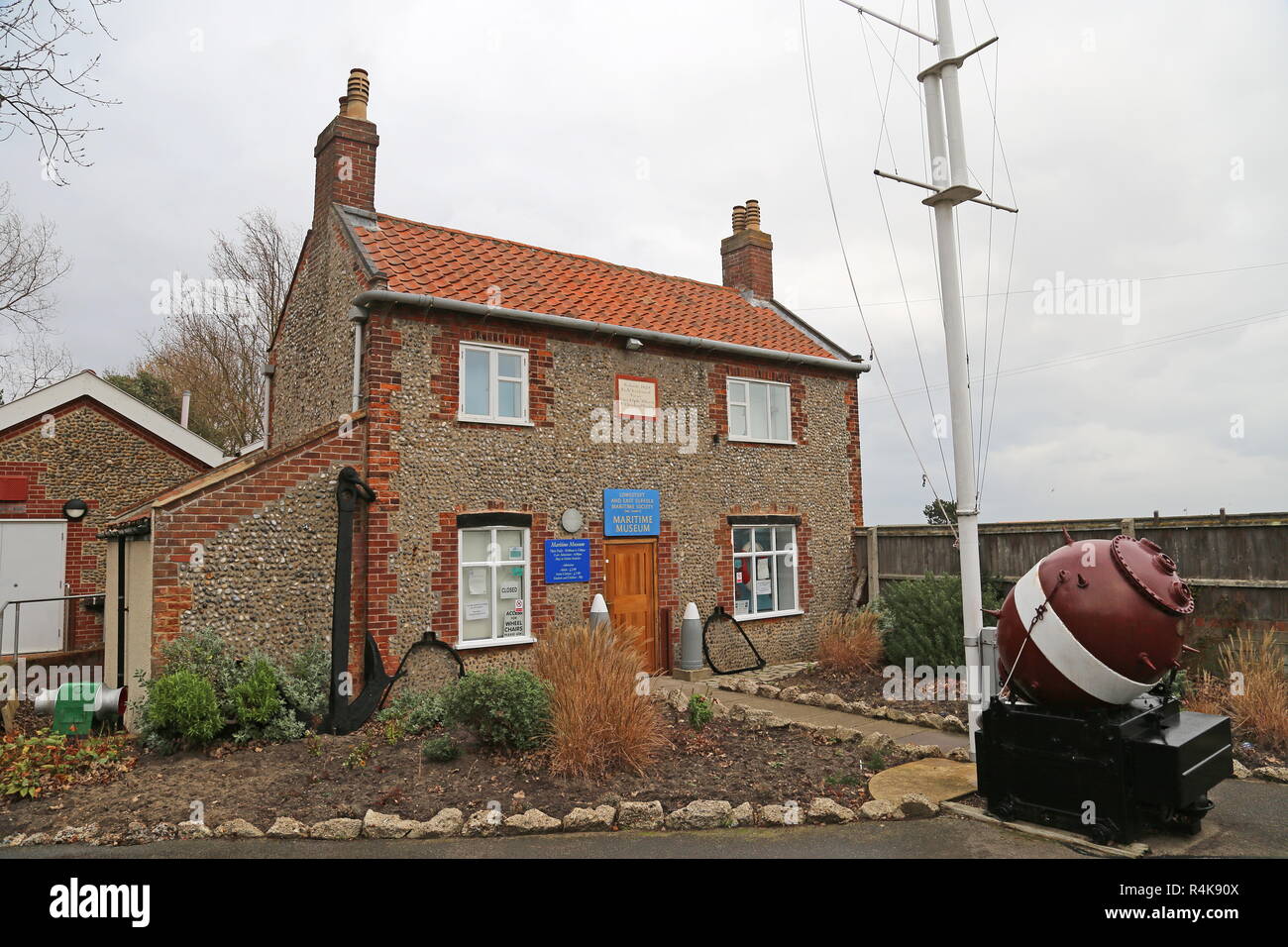 Museo marittimo, passeri Nest giardini, Lowestoft, Waveney district, Suffolk, East Anglia, Inghilterra, Gran Bretagna, Regno Unito, Gran Bretagna, Europa Foto Stock