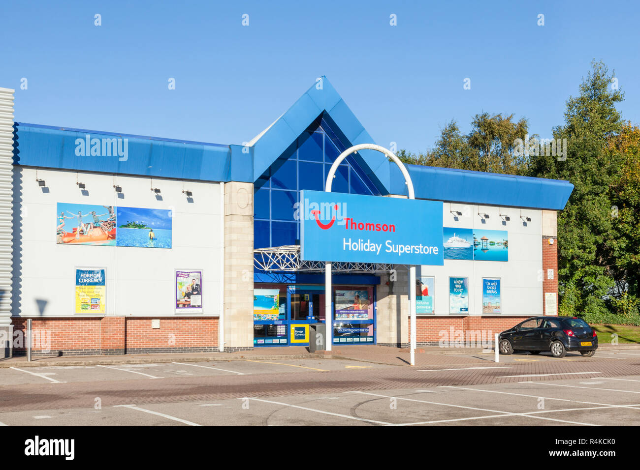 Thomson Holiday Superstore, Castle Marina Retail Park, Nottingham, Inghilterra, Regno Unito Foto Stock