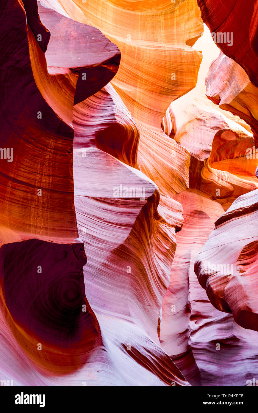 L'Antelope Canyon, pagina Foto Stock