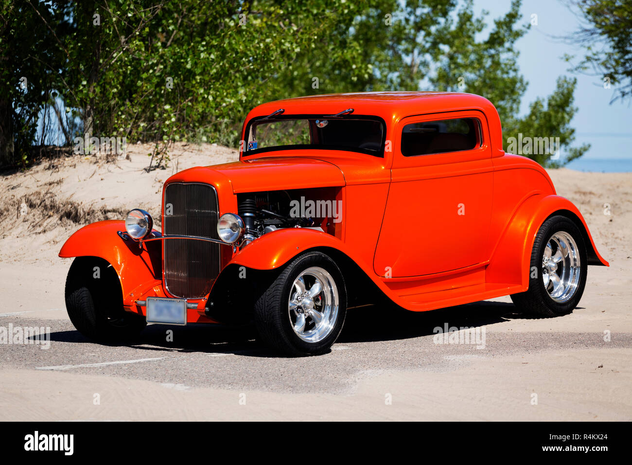1932 Ford 3 Coupe finestra Foto Stock