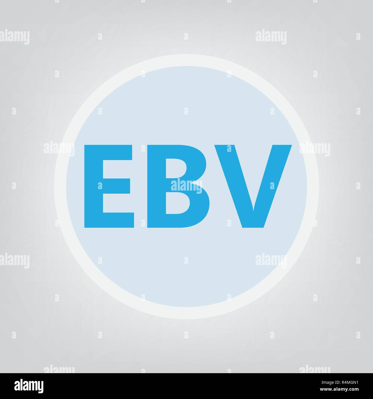 EBV (virus di EPSTEIN-BARR) acronimo- illustrazione vettoriale Illustrazione Vettoriale