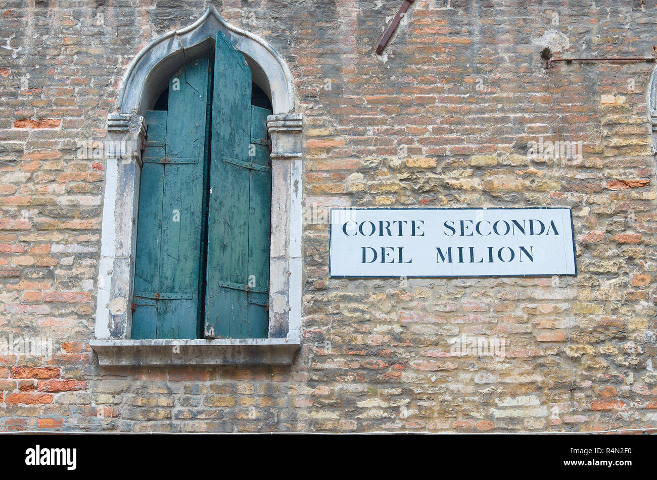 Vecchie persiane veneziano a Venezia Italia Foto Stock