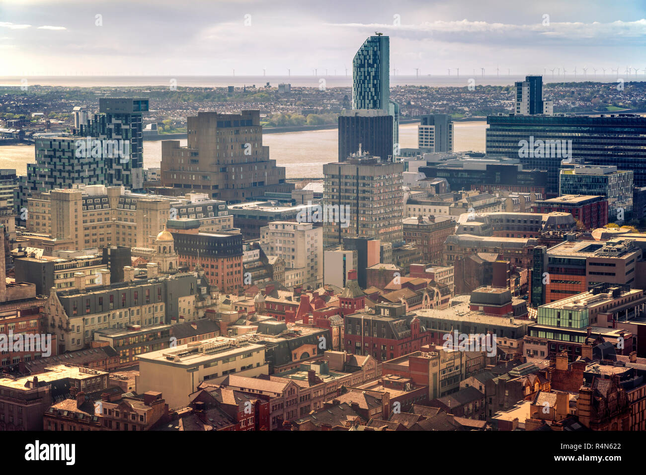 La città di Liverpool, in Inghilterra Foto Stock