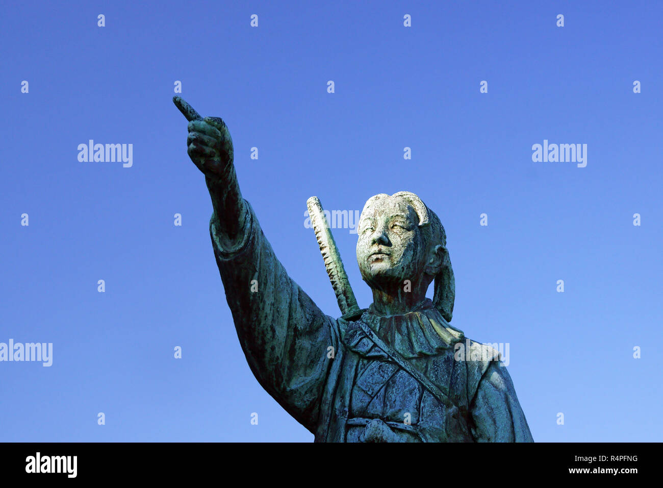 Statua di amakusa Shiro Foto Stock
