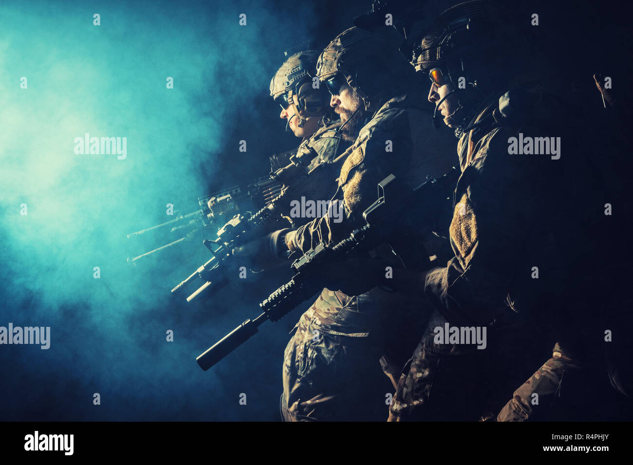 Army Ranger nel campo uniformi Foto Stock