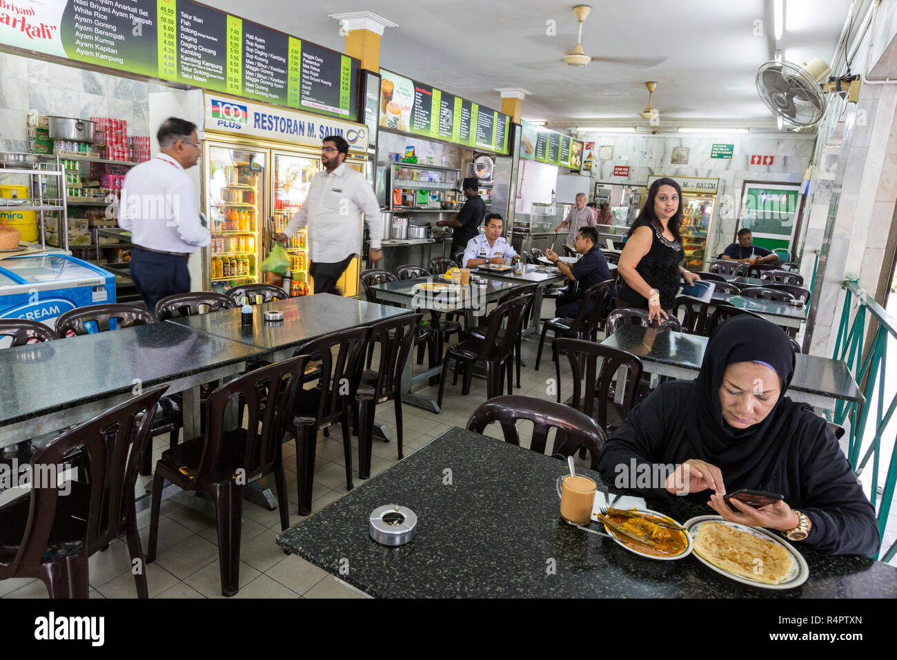 Locale ristorante casual, Ipoh, Malaysia. Foto Stock
