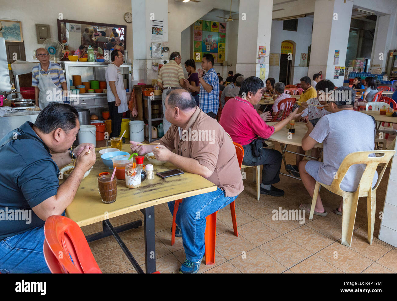 Locale ristorante casual, Ipoh, Malaysia. Foto Stock