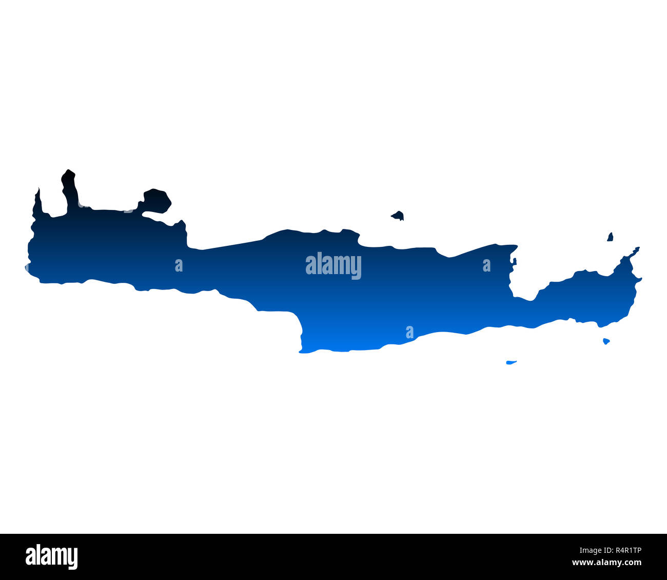 Mappa di Creta Foto Stock