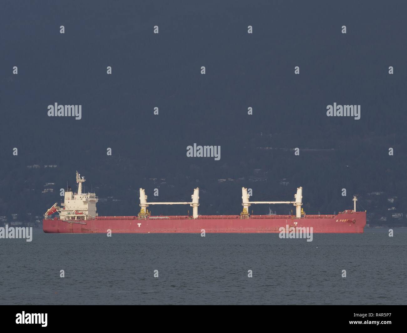 Cargo, il porto di Vancouver, Vancouver, British Columbia, Canada, Brian Martin RMSS, file di grandi dimensioni Foto Stock