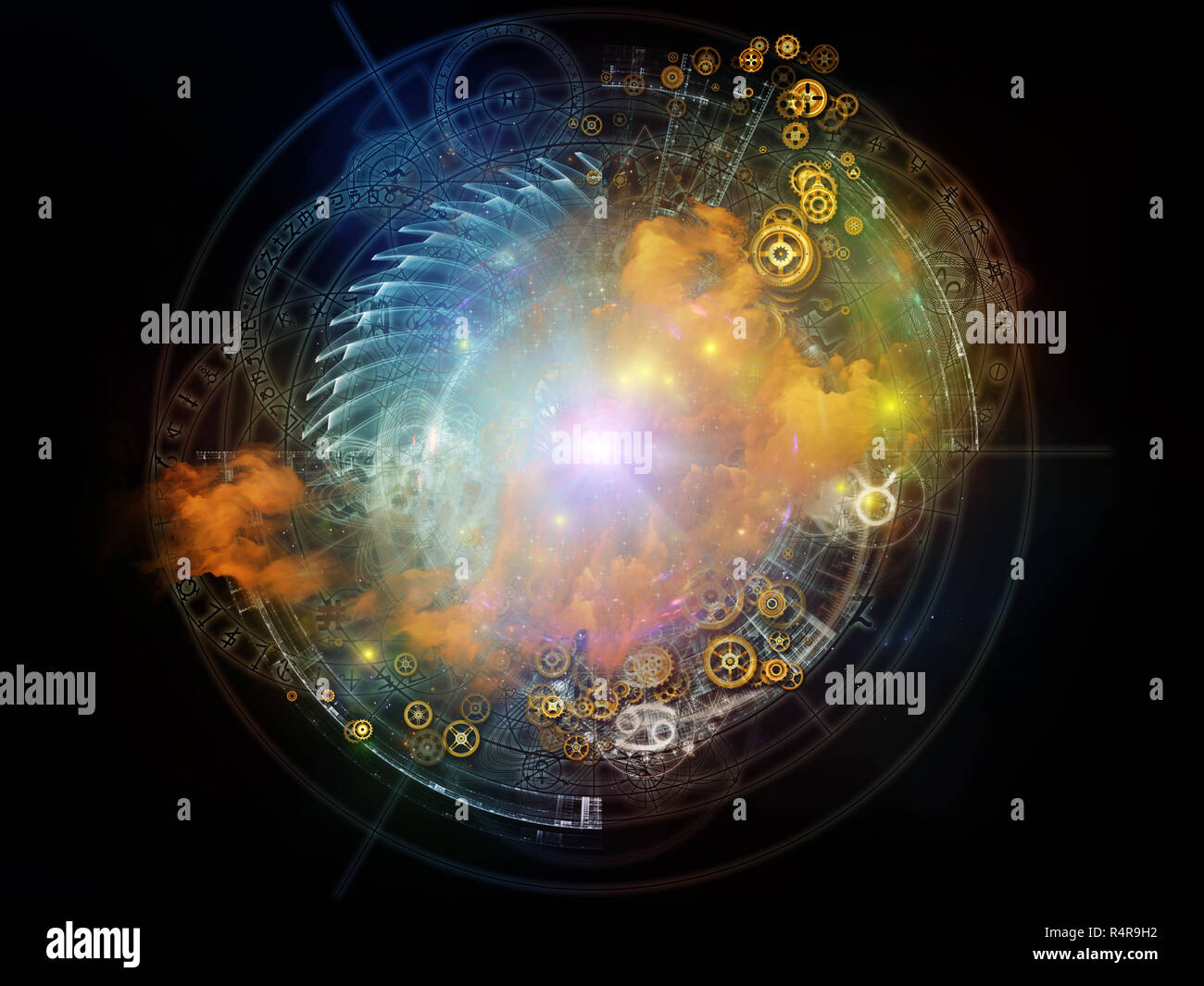 Evoluzione della Geometria Sacra Foto Stock