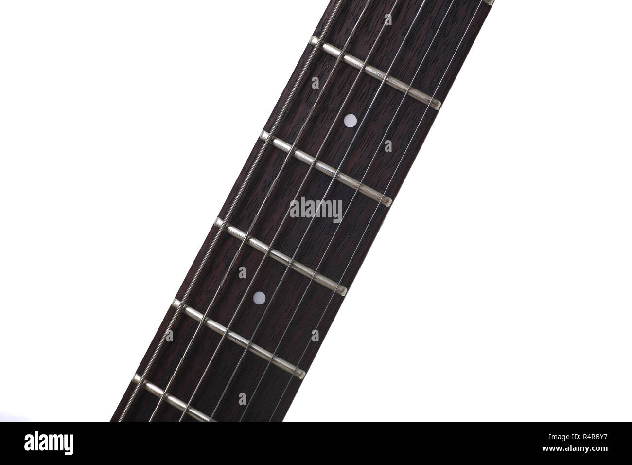 Vuoto in legno tastiera in palissandro chitarra elettrica Foto stock - Alamy