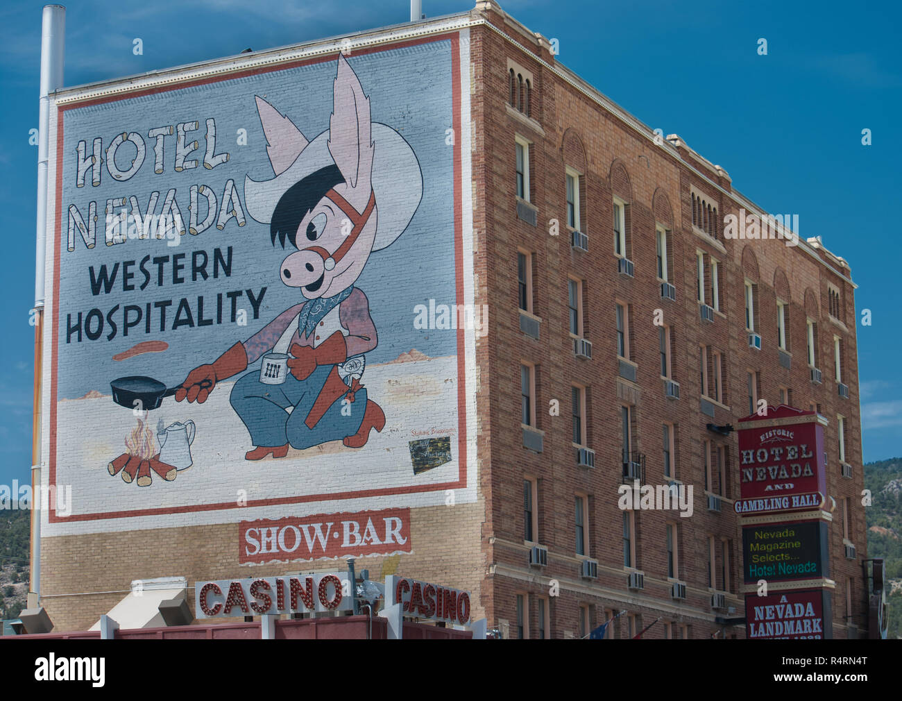 Hotel Nevada murale Foto Stock
