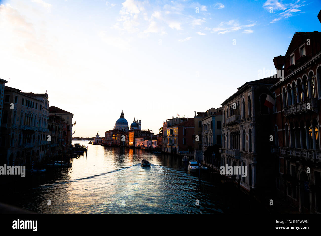 Venezia vista di sunrise Foto Stock