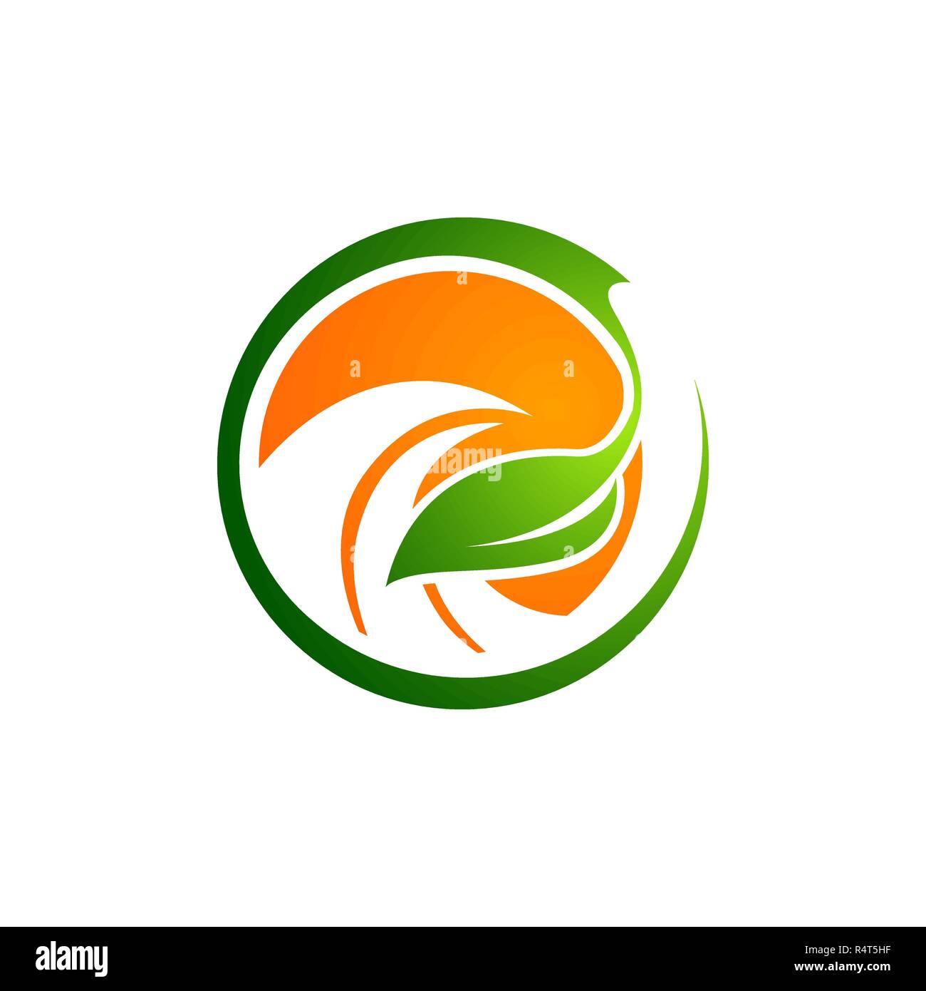 Vettore astratto concetto del logo illustrazione. La natura del logo del vettore. Logo vettoriale modello. Elemento di design Illustrazione Vettoriale