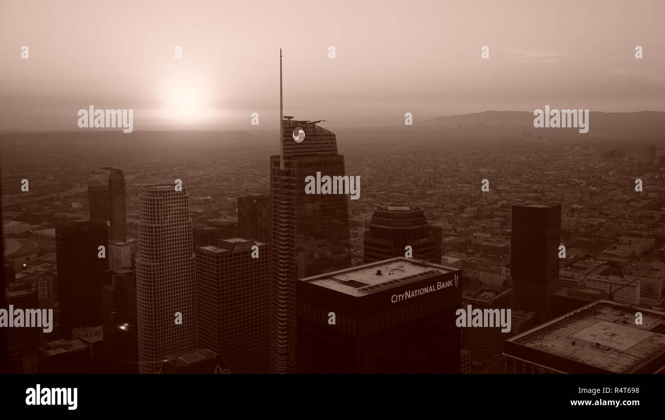 Los Angeles al tramonto Foto Stock