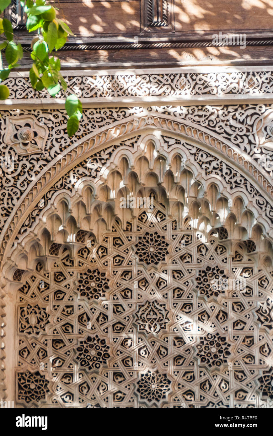 Arabesque architettura filigrana Foto Stock