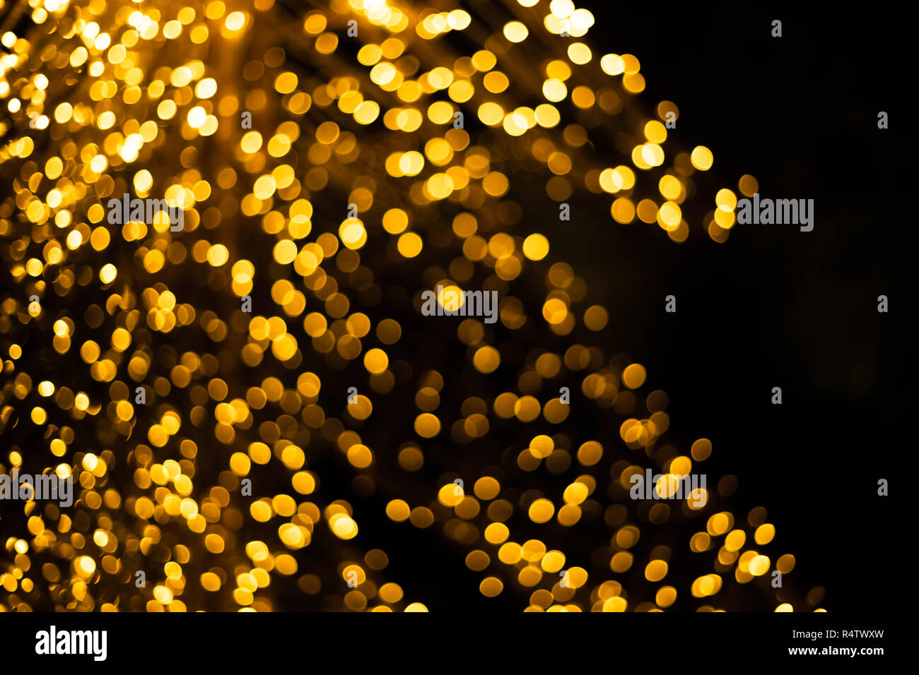 Abstract fuori fuoco luci luminose di un albero di natale Foto Stock