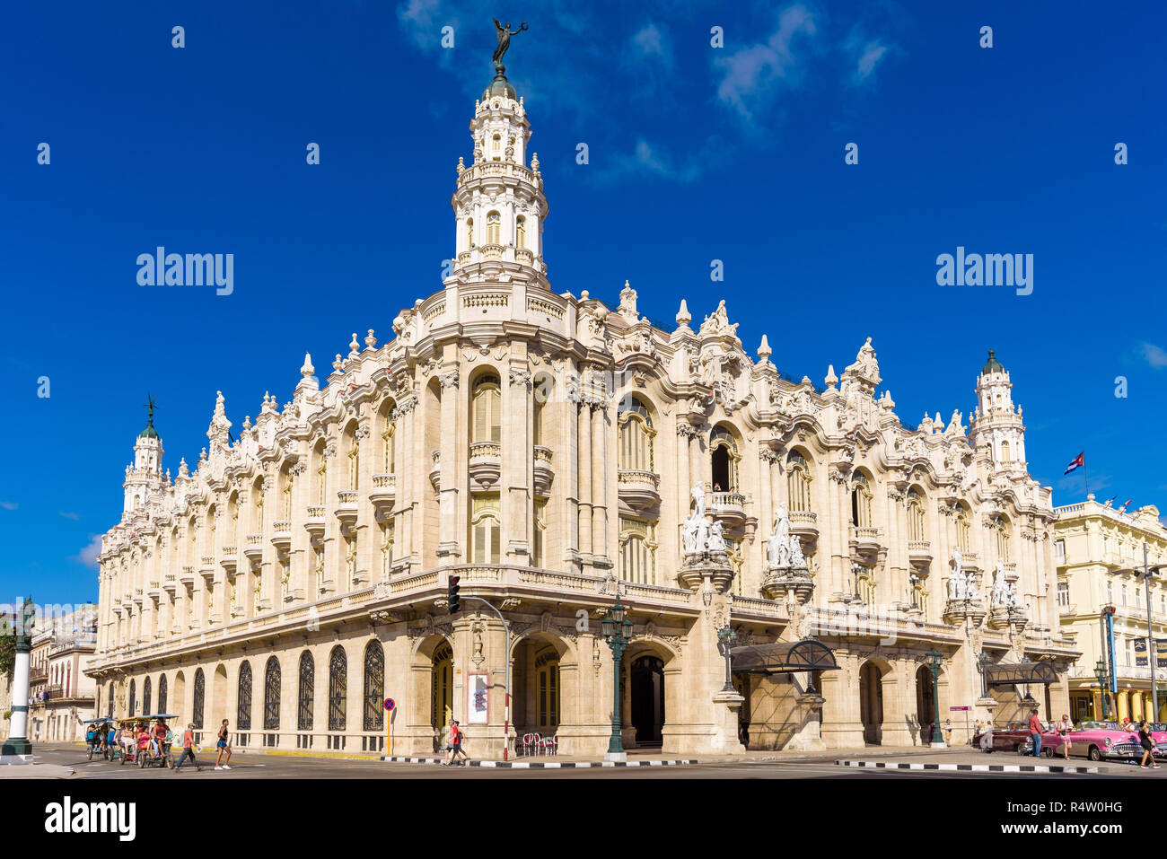 Vecchia Havana, Cuba. Febbraio 2018 - Il Grande Teatro di Havana, a l'Avana, Cuba.Il teatro è stata la casa del cubano Balletto Nazionale Foto Stock