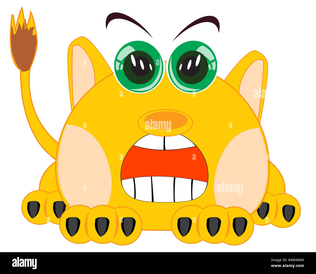 Fiaba coccio su bianco Foto Stock