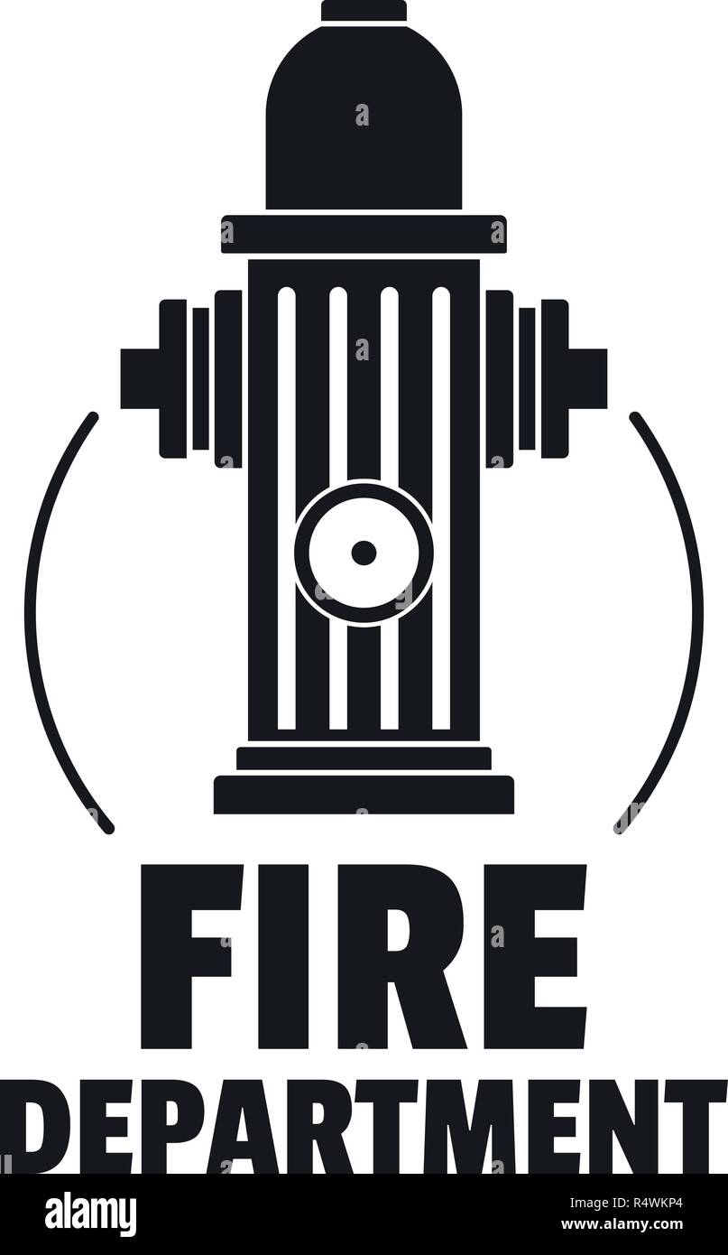 Vigili del fuoco logo. Semplice illustrazione dei vigili del fuoco logo vettoriali per il web design isolato su sfondo bianco Illustrazione Vettoriale