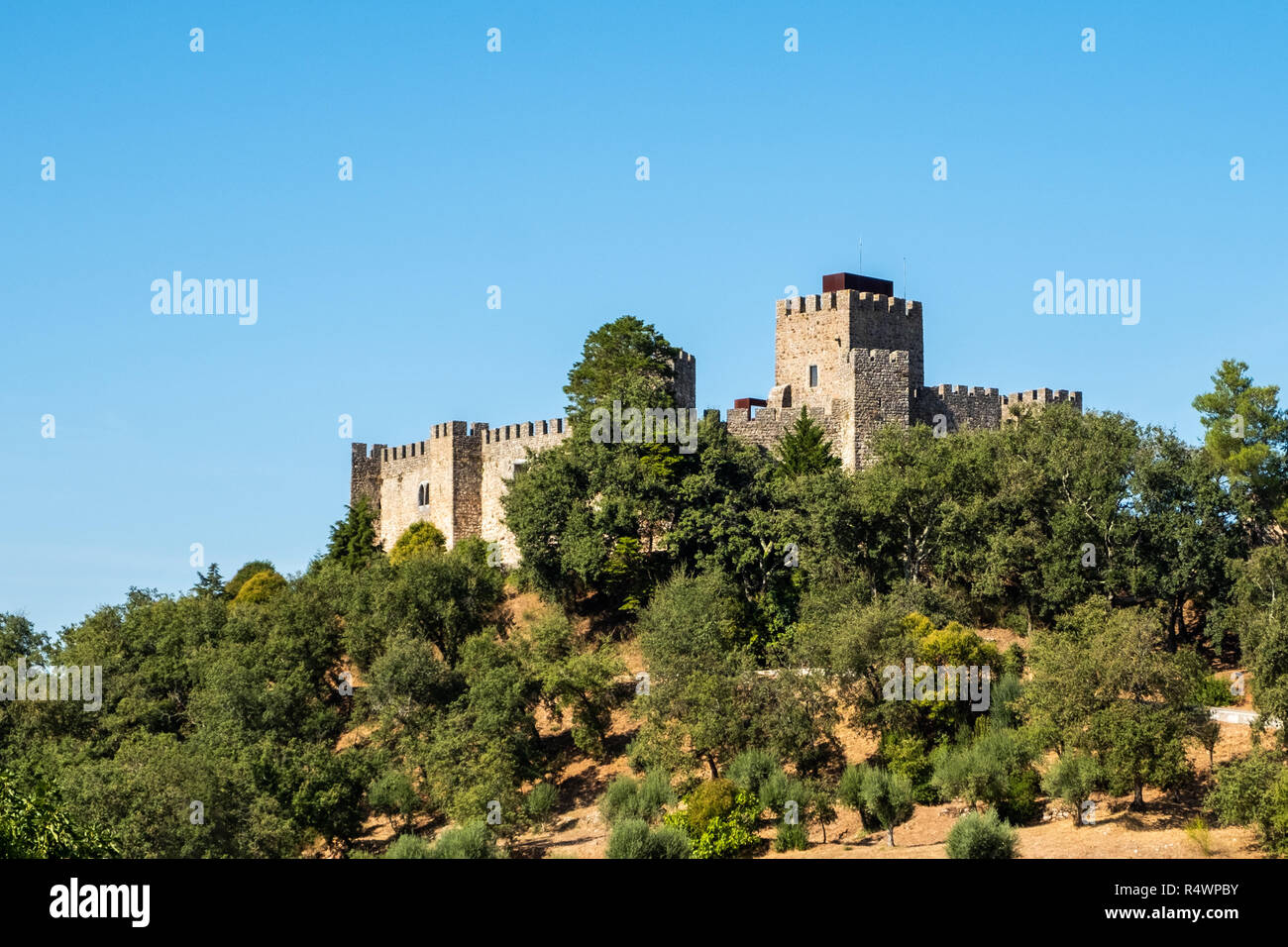 Pombal, Portogallo - 22 Settembre 2018 : esterno del castello di Pombal Leiria distretto, Portogallo Foto Stock