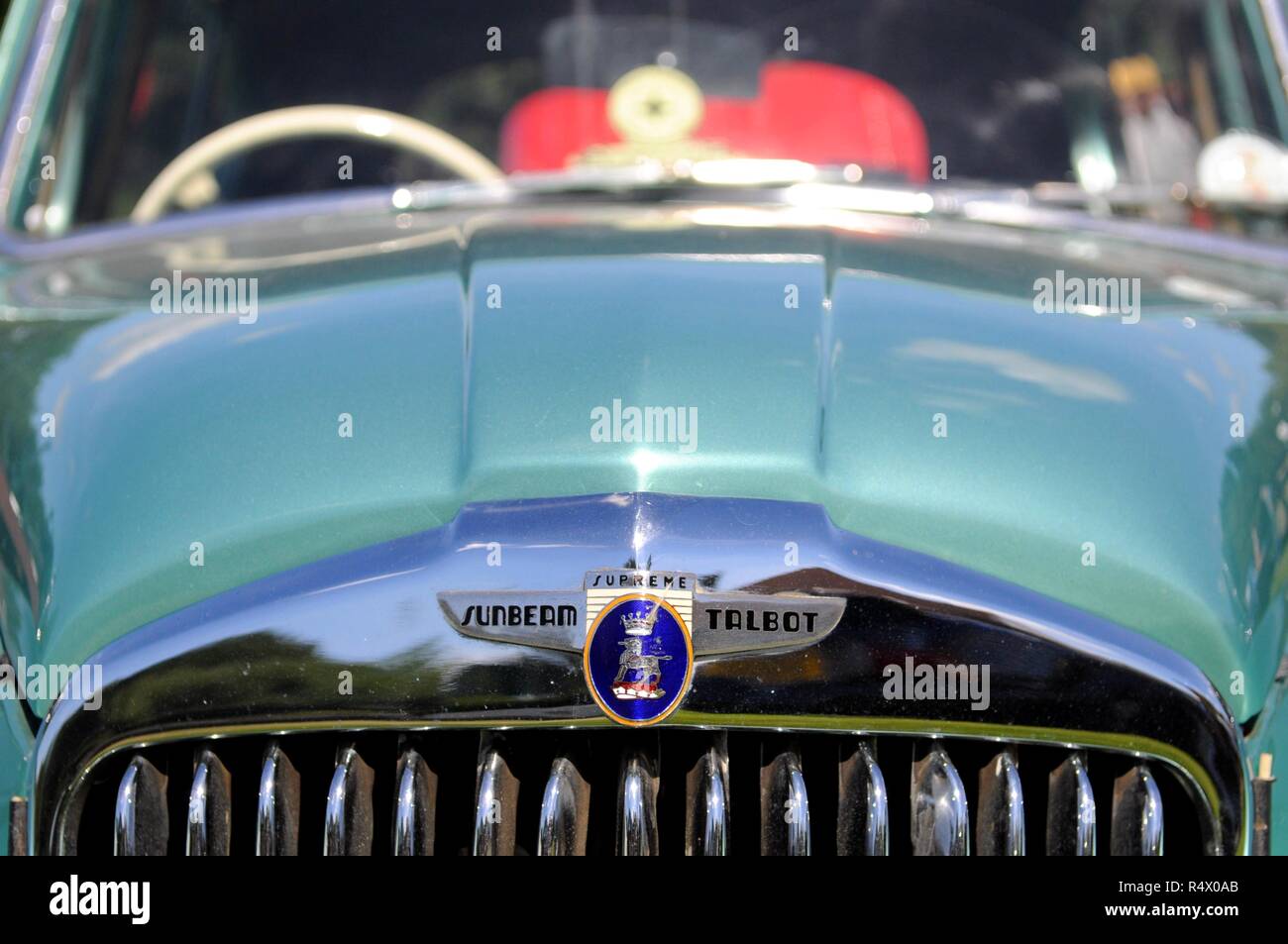 1952 Sunbeam-Talbot 90 a Epping Ongar Ferrovia 2017 Veicolo Vintage Rally, North Weald Stazione, Essex, UK. Foto Stock
