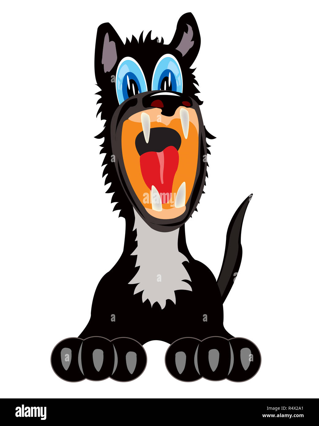 Irritante blackenning cane Foto Stock