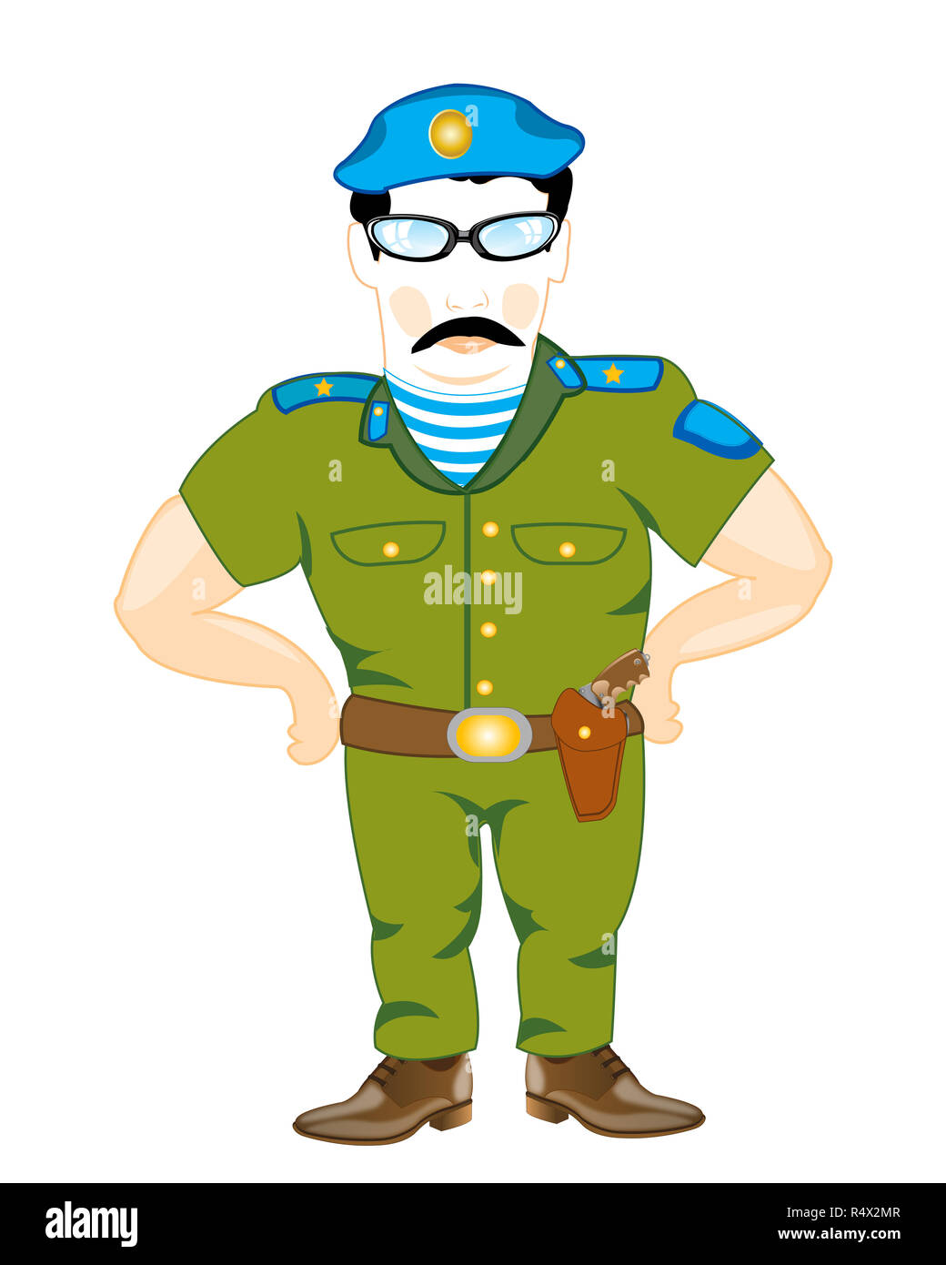 Addetto militare di comando Foto Stock