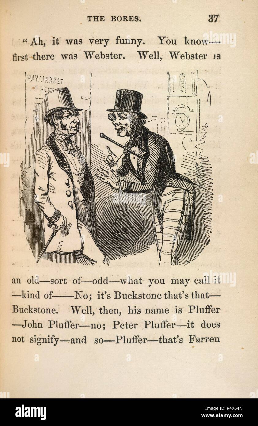 Gli alesaggi. Un legno-incisi vignette dopo G.S. Hine. La storia naturale di fori. Londra, 1847. . Fonte: 02352.b.39.(2), 37. Lingua: Inglese. Foto Stock