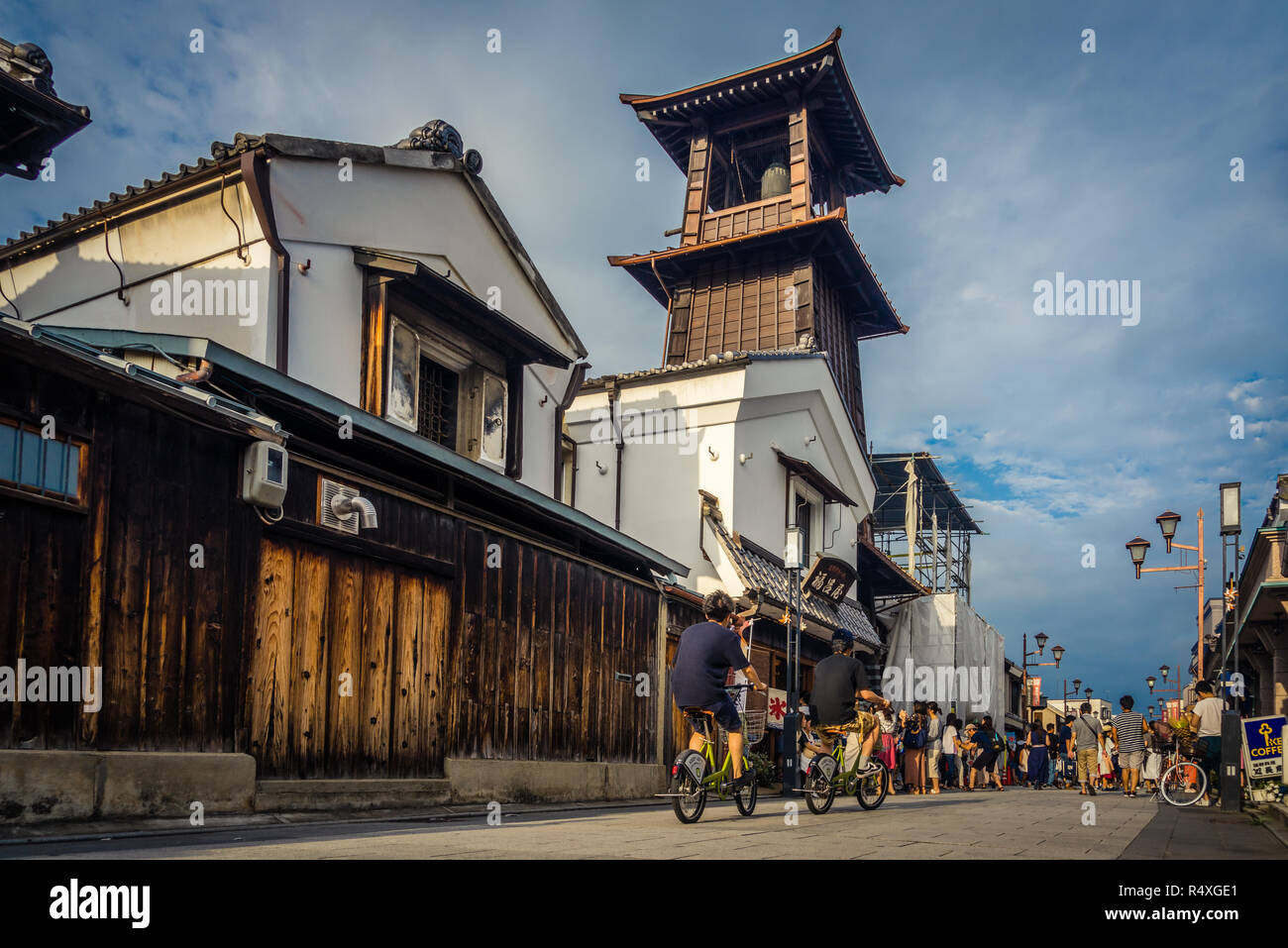 Torre Campanaria nel quartiere Kurazukuri di Kawagoe - Prefettura di Saitama Foto Stock