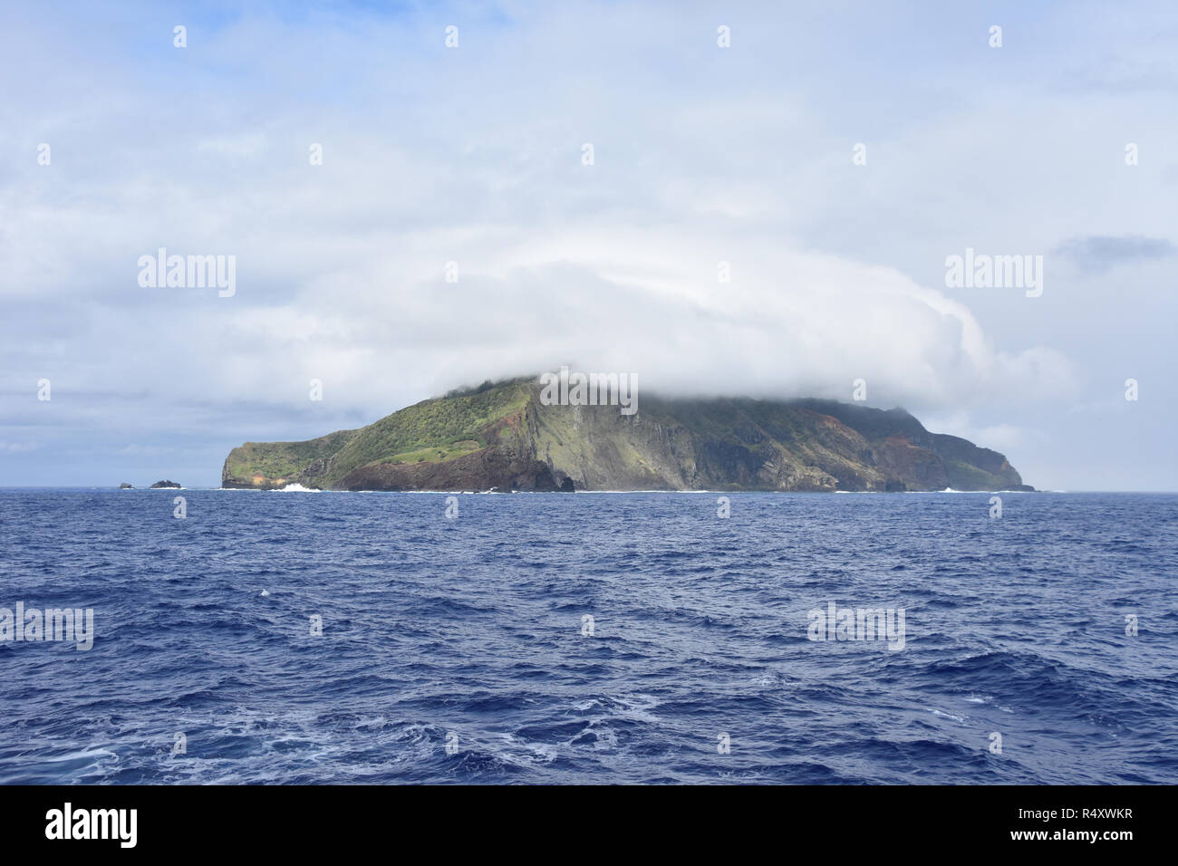Isola Pitcairn vista ovest Foto Stock