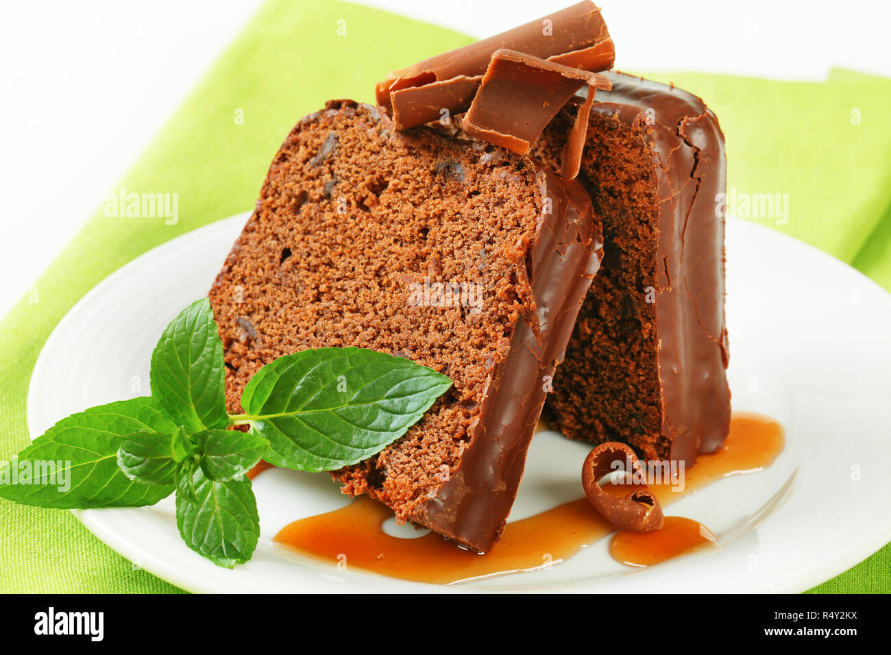 Cioccolato torta allo zenzero Foto Stock