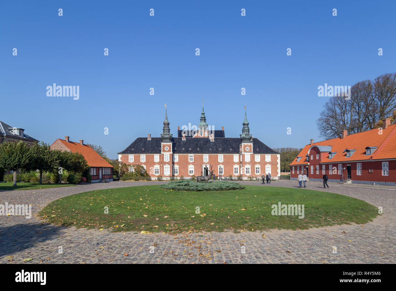 Il castello di Jaegerspris in Danimarca Foto Stock