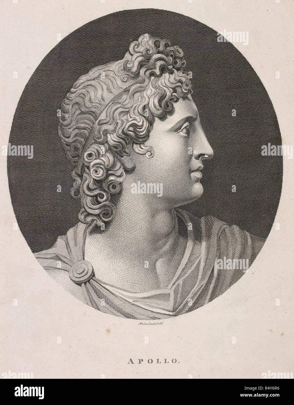 Apollo. Saggi sulla fisionomia. Londra, 1789-98. Fonte: L.R.255.d.10, pagina di fronte 377. Foto Stock