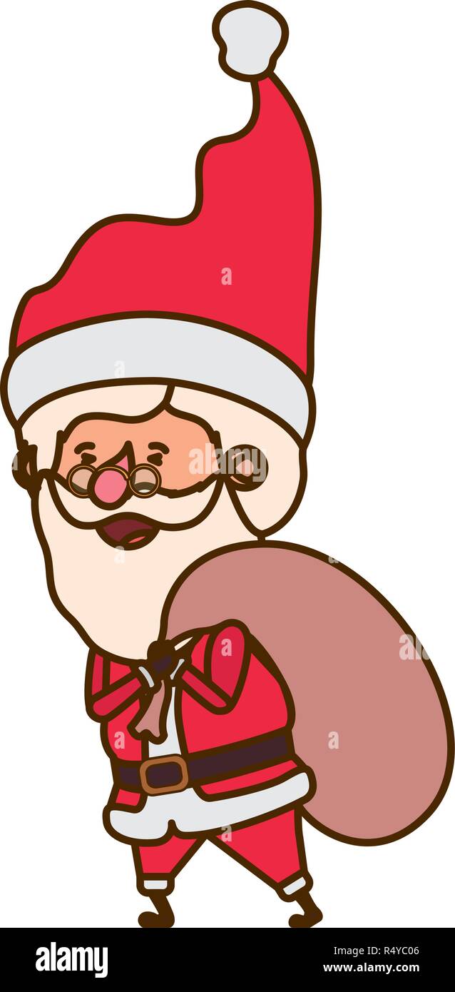 Immagini Babbo Natale Con Sacco.Babbo Natale Con Sacco Di Doni Carattere Avatar Immagine E Vettoriale Alamy