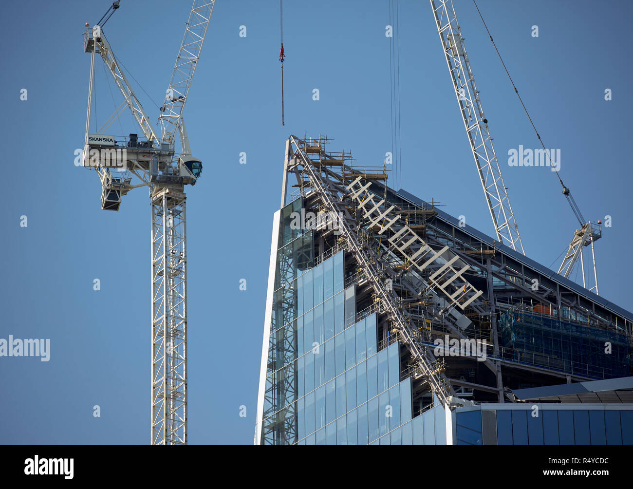 Il bisturi, torre di uffici nella città di Londra Foto Stock