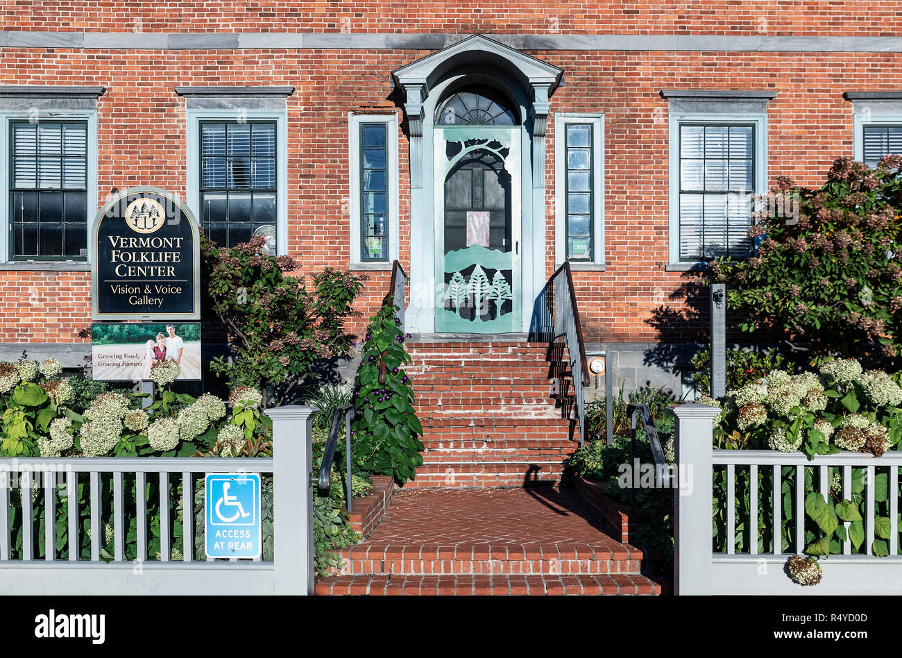 Vermont Folklife Center, Middlebury, Vermont, USA. Foto Stock