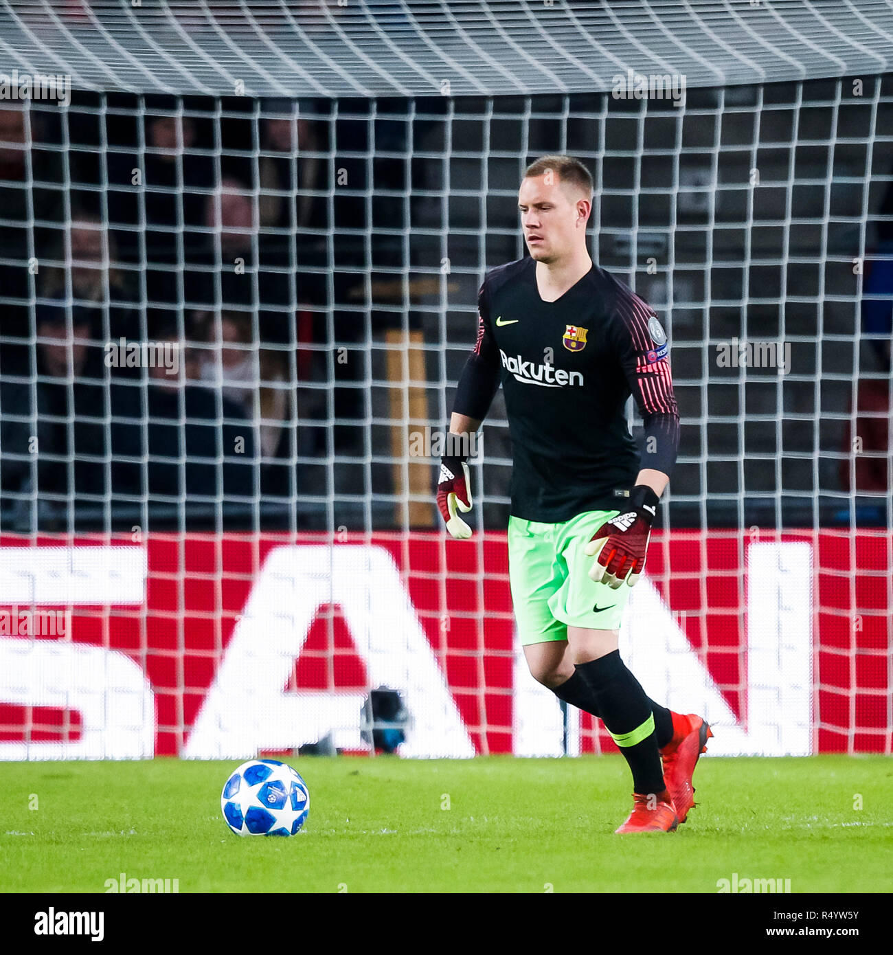 Einhoven, Paesi Bassi. 28 Novembre, 2018.Einhoven, Paesi Bassi. Il 28 novembre, Barcellona 1-2, calcio, Champions League, stagione 2018-2019, 28-11-2018, Philips Stadium, Barcelona player Marc Andre ter Stegen Credito: Pro scatti/Alamy Live News Foto Stock