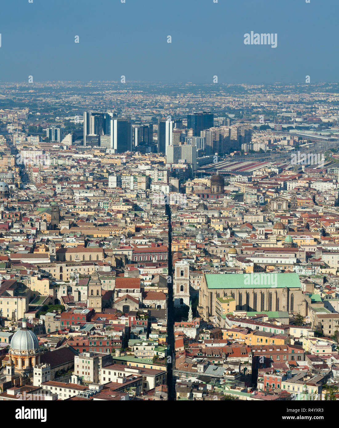 Panorama di Napoli Foto Stock