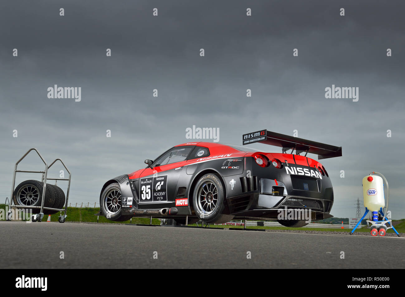 Nissan R35 GT3 Race Car Foto Stock