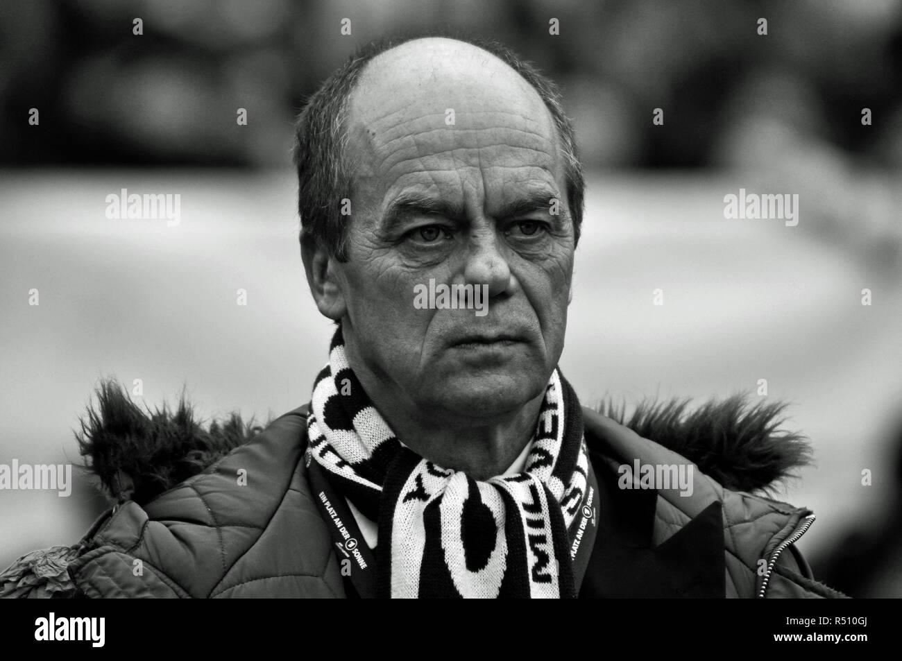 Banale Littmann, Ex-Präsident FC St Pauli, Derby FC St Pauli vs. HSV, Millerntor, Amburgo, Deutschland Foto Stock