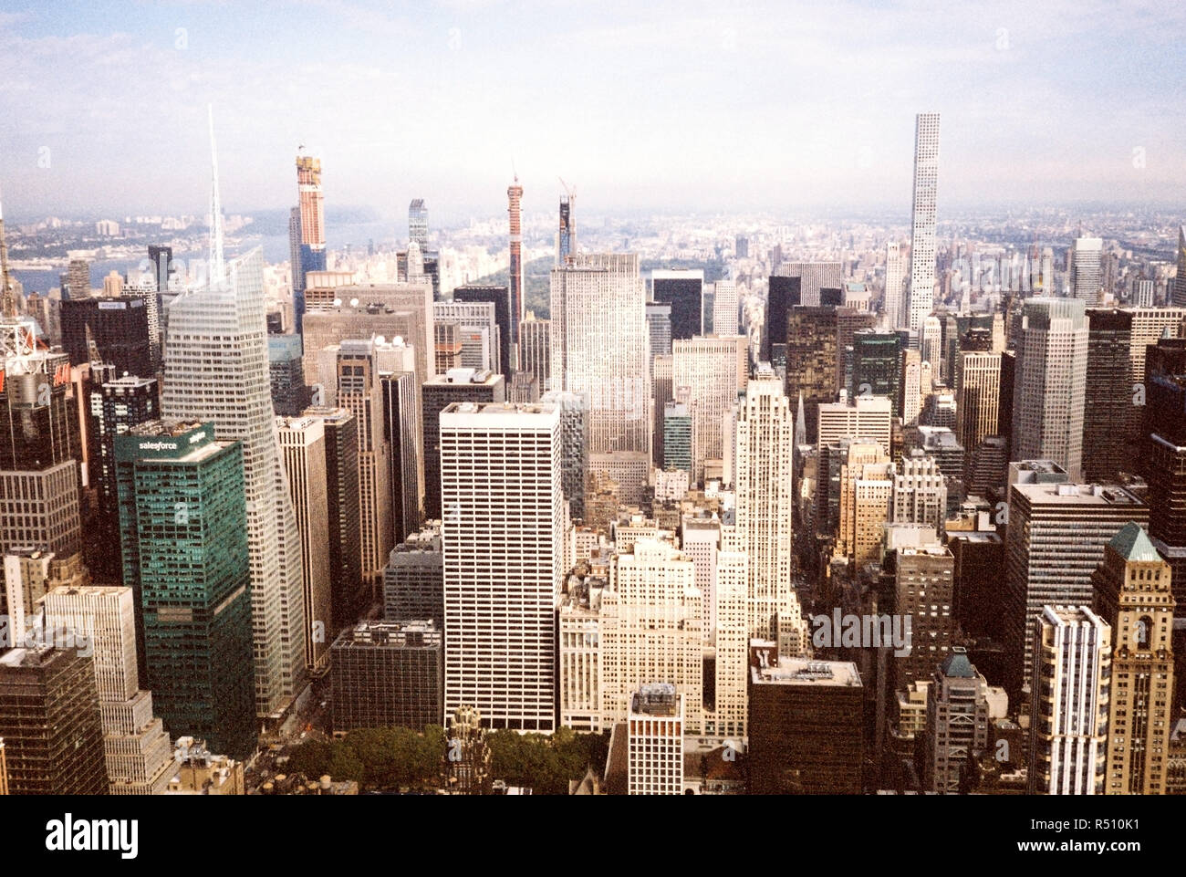 Vista dall'Empire State Building su Manhattan, New York City, Stati Uniti d'America. Noi, U.S.A, Foto Stock