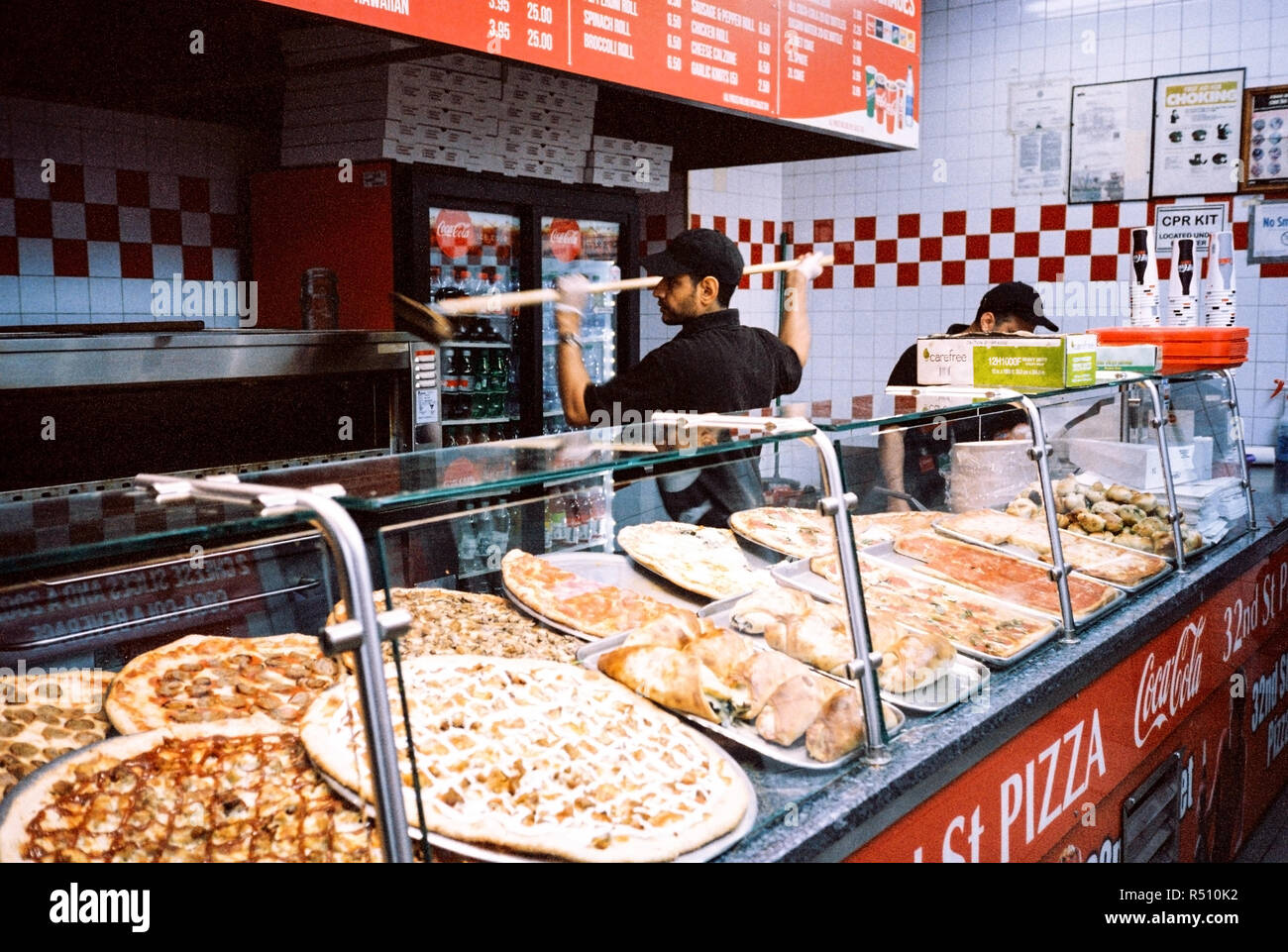 Little Italy ristorante pizzeria, W 32th Street, New York City, Stati Uniti d'America. Foto Stock