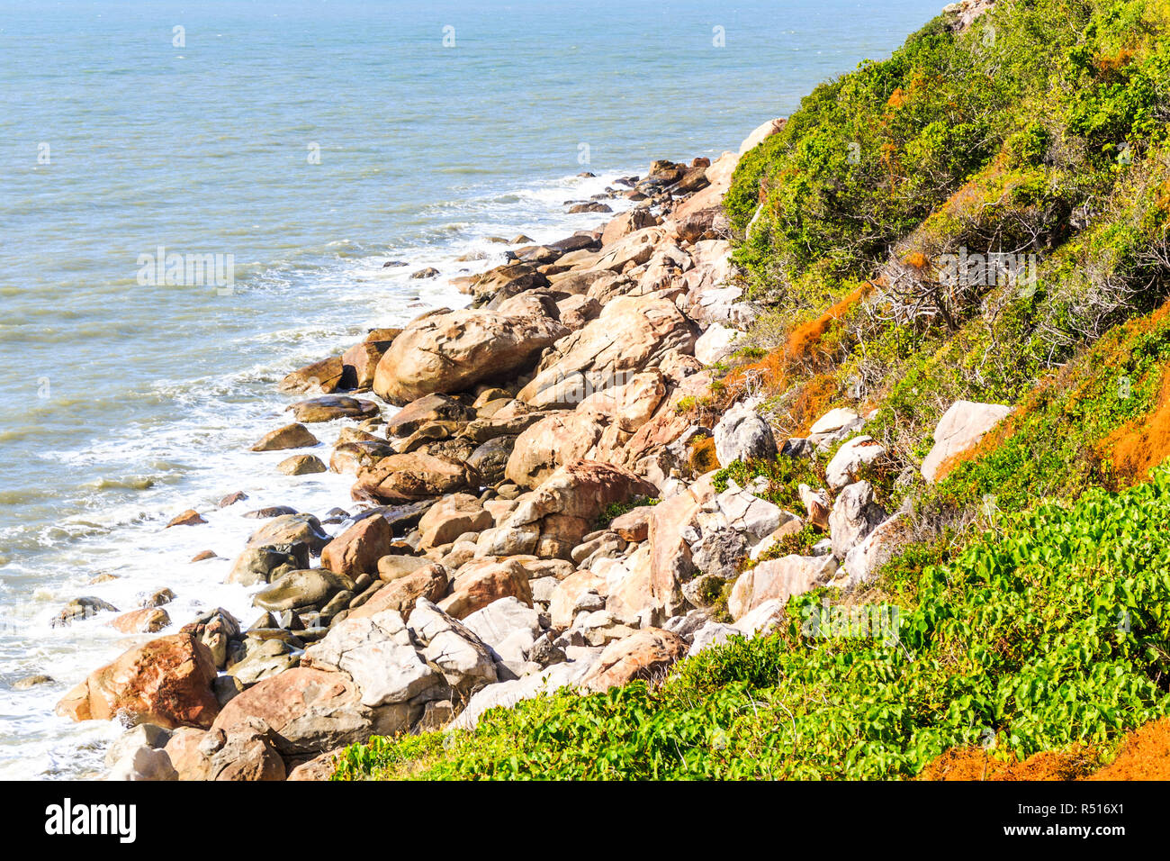 Vista lungo la costa, Port Douglas, Queensland, Australia Foto Stock