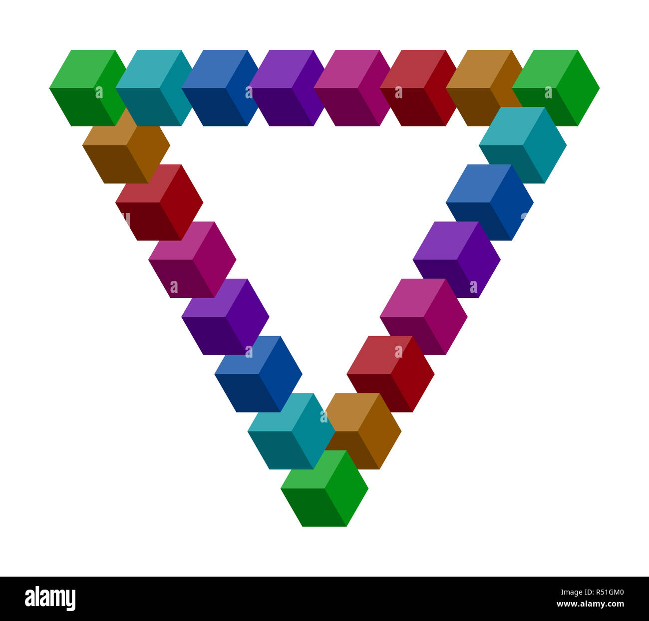 Il triangolo di penrose Foto Stock