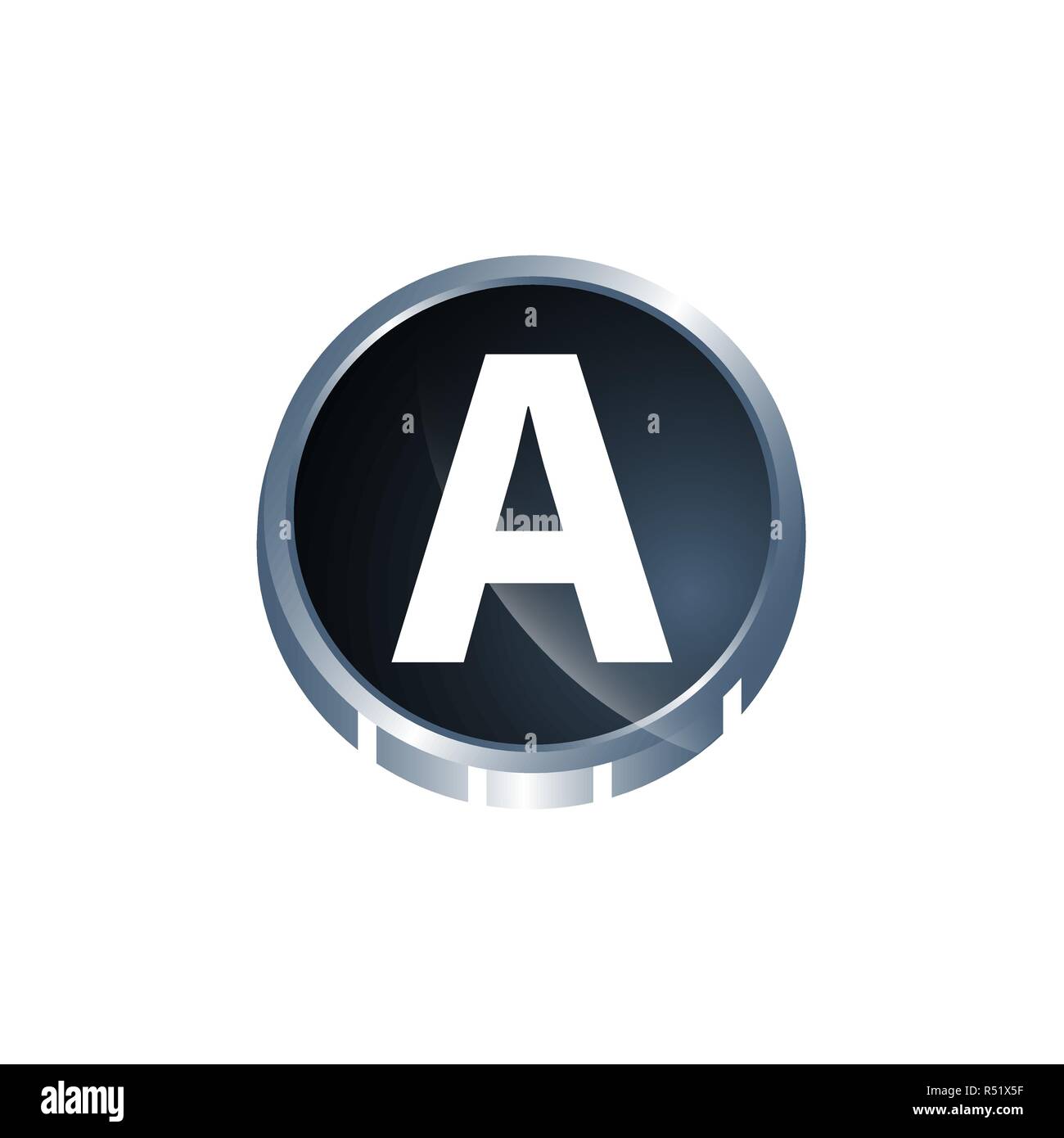 Una lettera di vettore logo, una lettera logo design illustrazione vettoriale modello, una lettera vettore logo, lettera un vettore logo, creative lettera una lettera logo Illustrazione Vettoriale