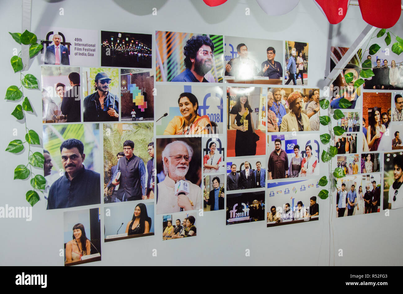 Alcune foto dalla 49th International Film Festival dell India messo in mostra a Panaji, Goa, India. Foto Stock