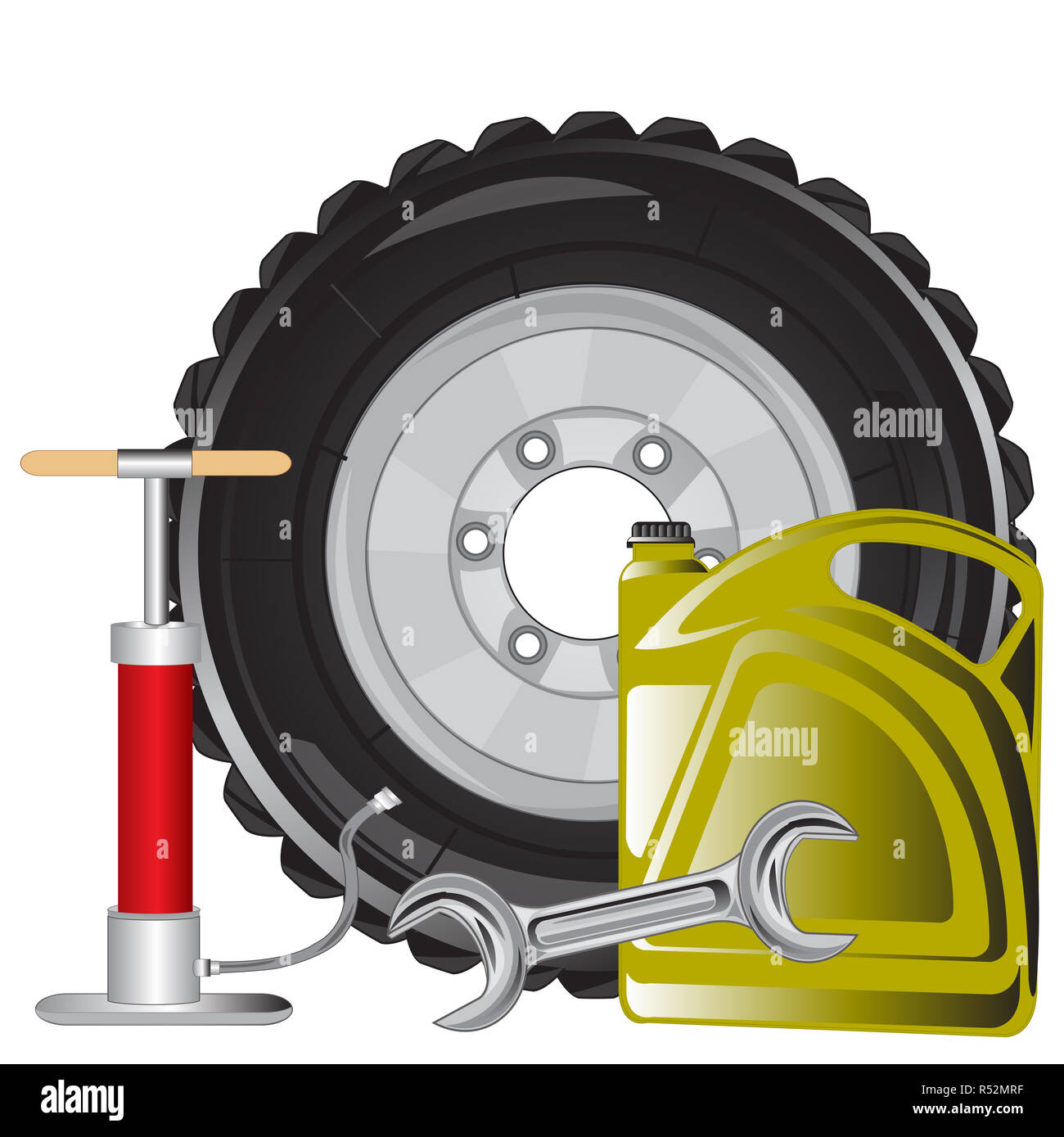 Strumenti per la riparazione della vettura Foto Stock